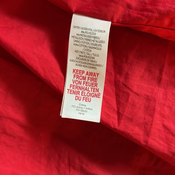 MiniBoden Red Shiny Tulle Dress 8/9 - Picture 6 of 10